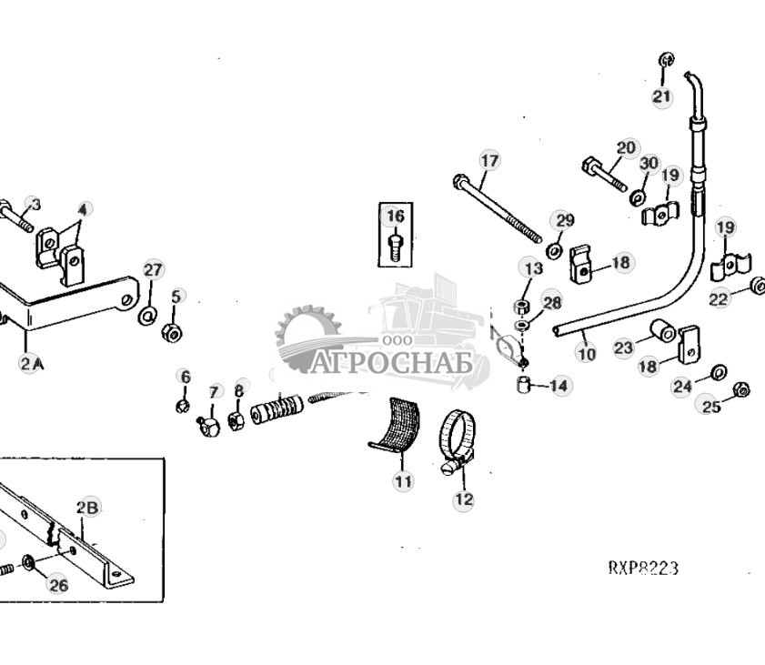 Selective Control Cable And Rear Bracket 
